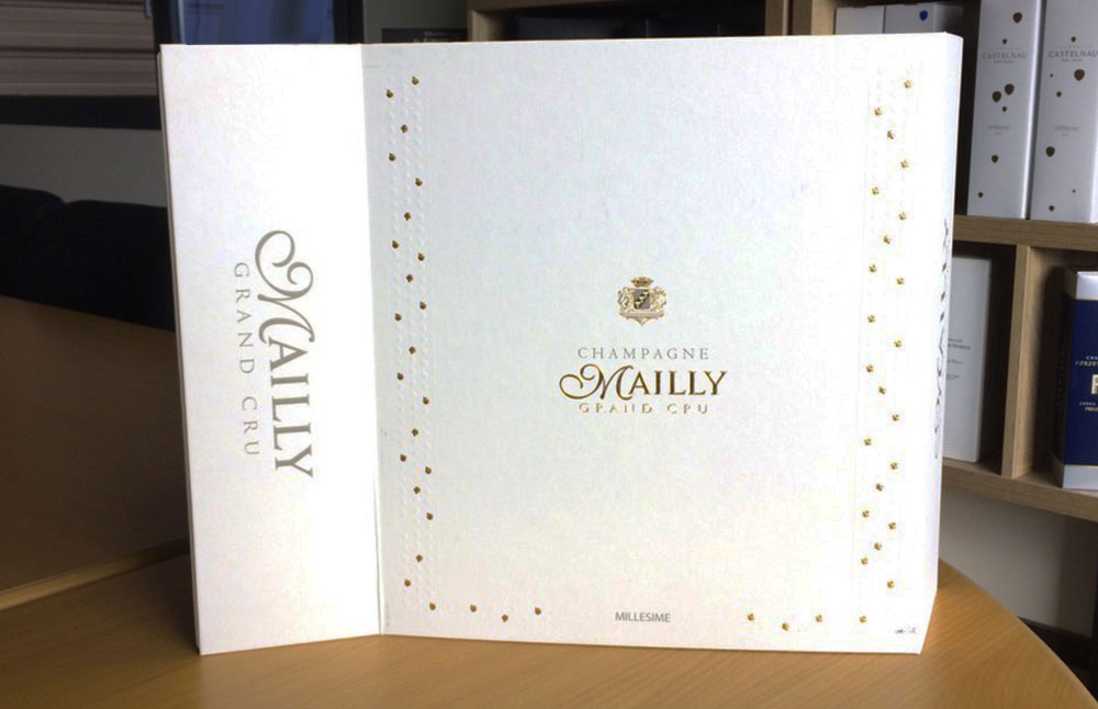 Packaging sur mesure coffret Champagne Mailly